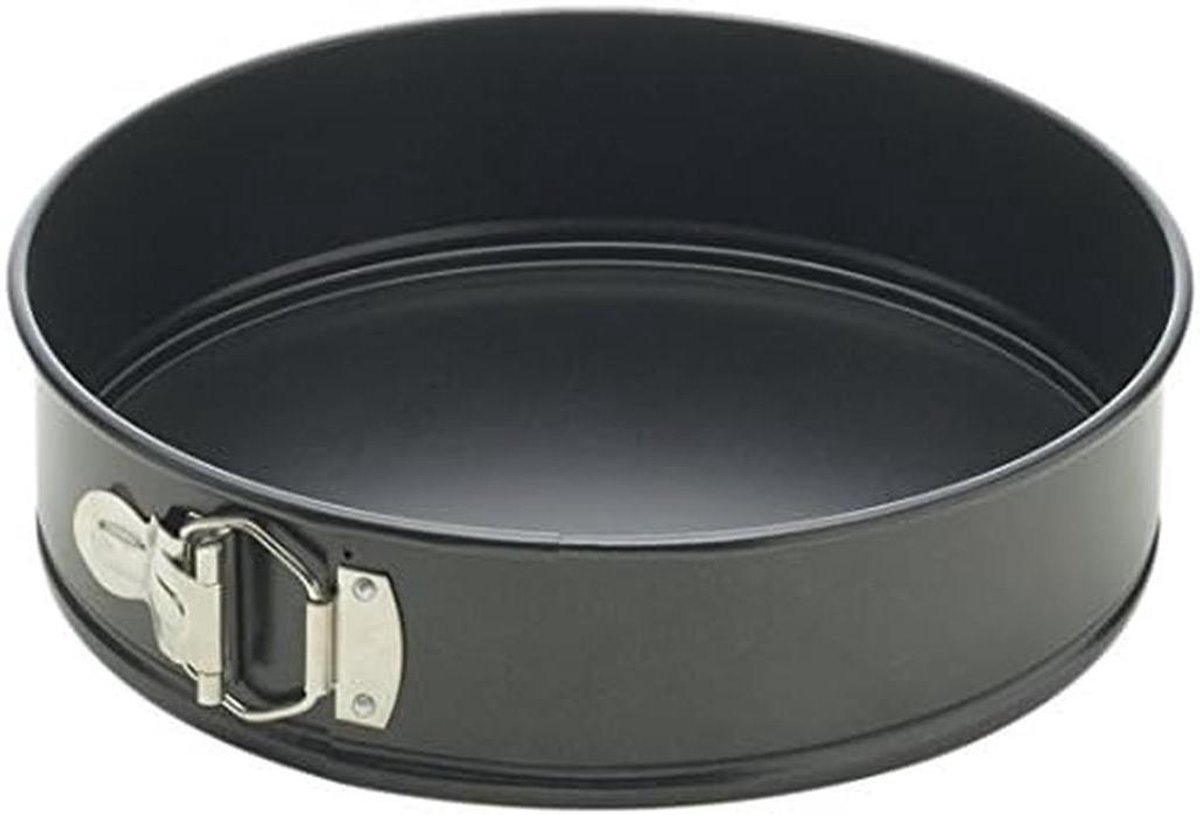 Springvorm Rond - Taartvorm - Bakken - Anti-aanbaklaag - 20 cm - Zwart
