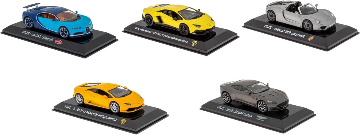 Auto's Collectie - Modelauto's - Verzamelen - Schaal 1/43 Metaal - Displaybox