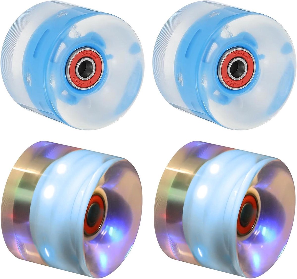 Verlichte Skateboard Wielen Roller Skate Wielen Straat Skaten Met Ingebouwde Lagers 60×45 mm