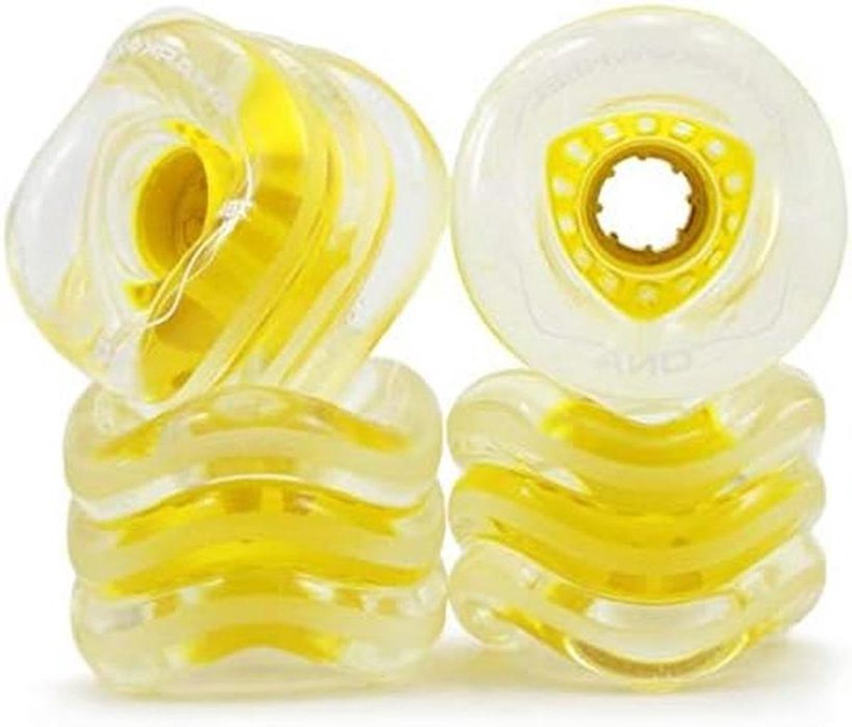 Longboard Wielen Skateboard Wielen Set Soepel Rijden Unieke Sinusgolf Vorm 72mm 78a