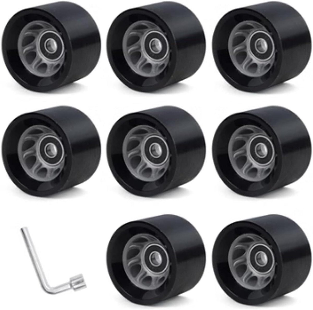 Skeelerwielen Rolschaatswielen Vervangend Soepel Skaten Duurzaam PU Materiaal 8 stuks 58mm