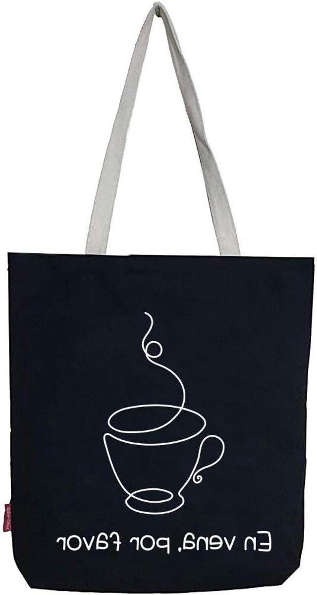 Dames Shopper - Tote Bag - Dagelijks Gebruik - 100% Katoen - 37x38 cm - Zwart