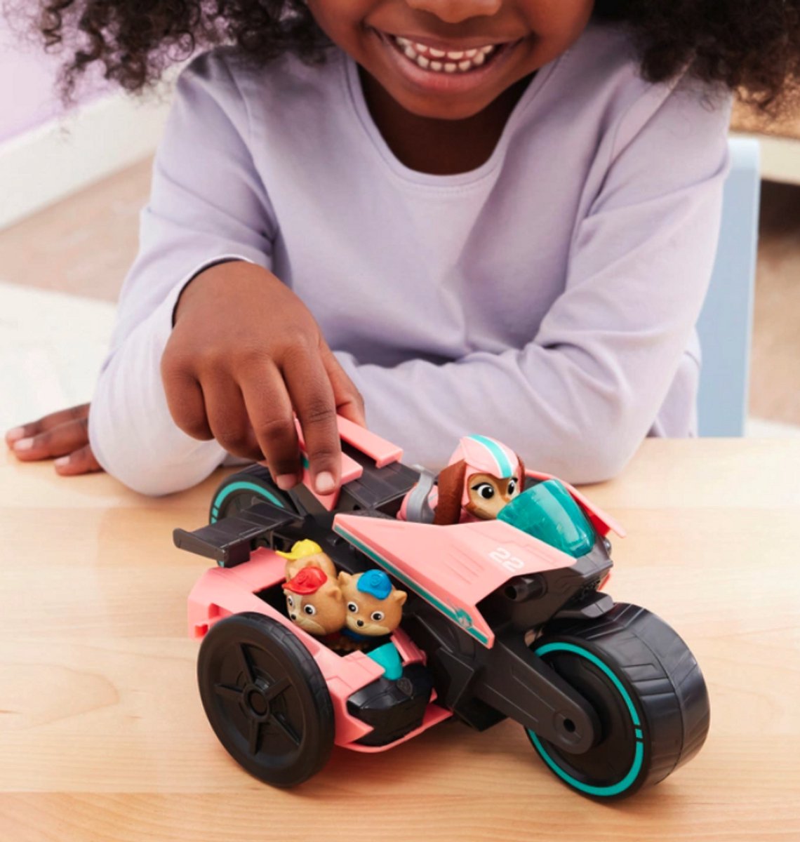 Paw Patrol Speelgoed - Reddingsmotor met Liberty en 3 Junior Patrollers - Vanaf 3 jaar - Motor - Motorfiets - Figuren - Poppetjes — afbeelding 6