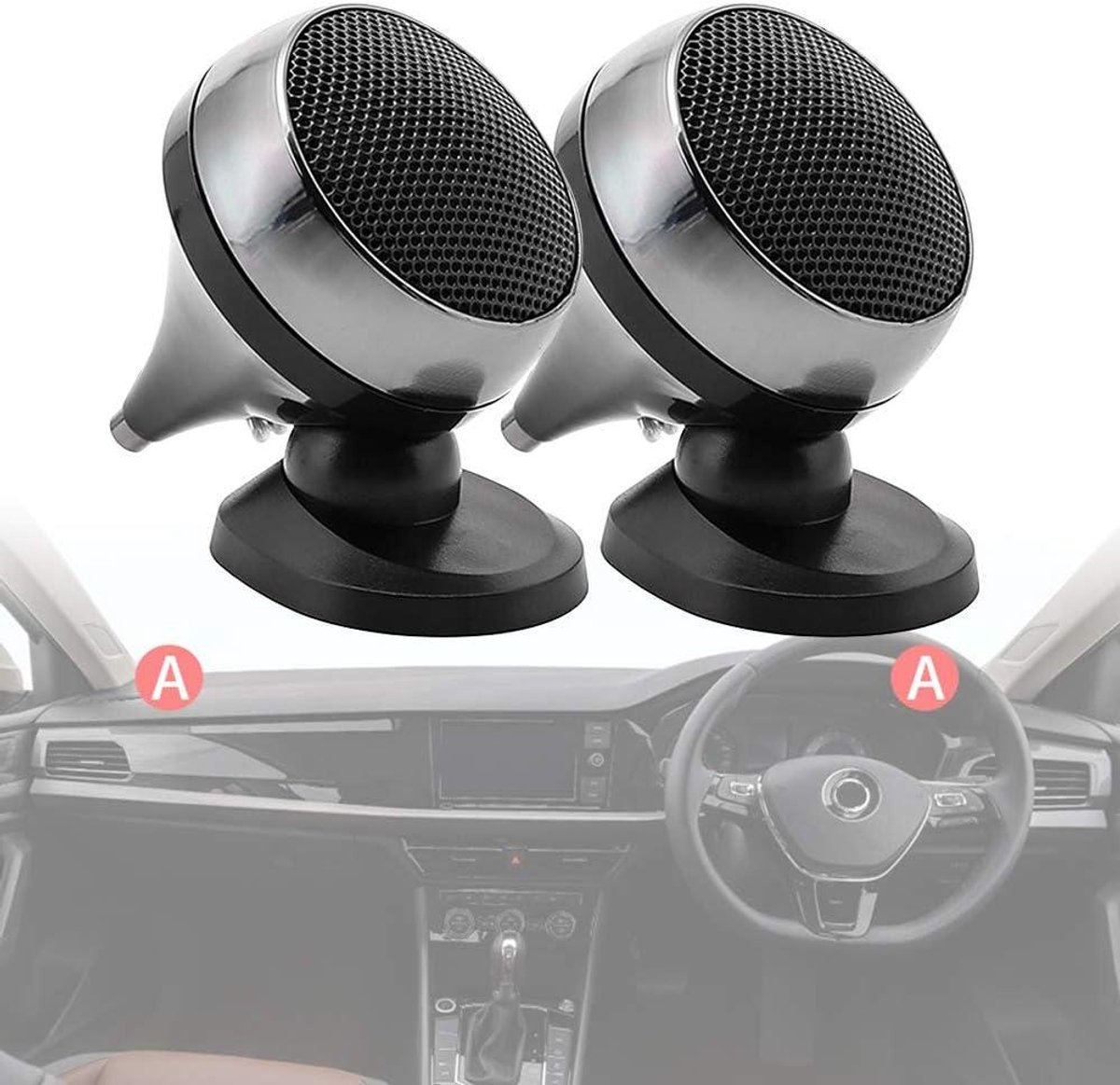 Universele Auto Tweeters - Hoge Klank Speakers - Auto Audio Modificatie - Niet-destructieve Installatie - 150W 4Ohm
