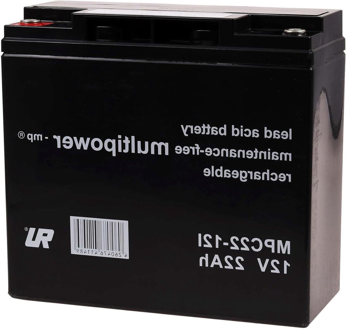 Vervangende Accu - Oplaadbare Batterij - Stroomvoorziening - Onderhoudsvrij - 181mm x 76mm x 167mm - Zwart