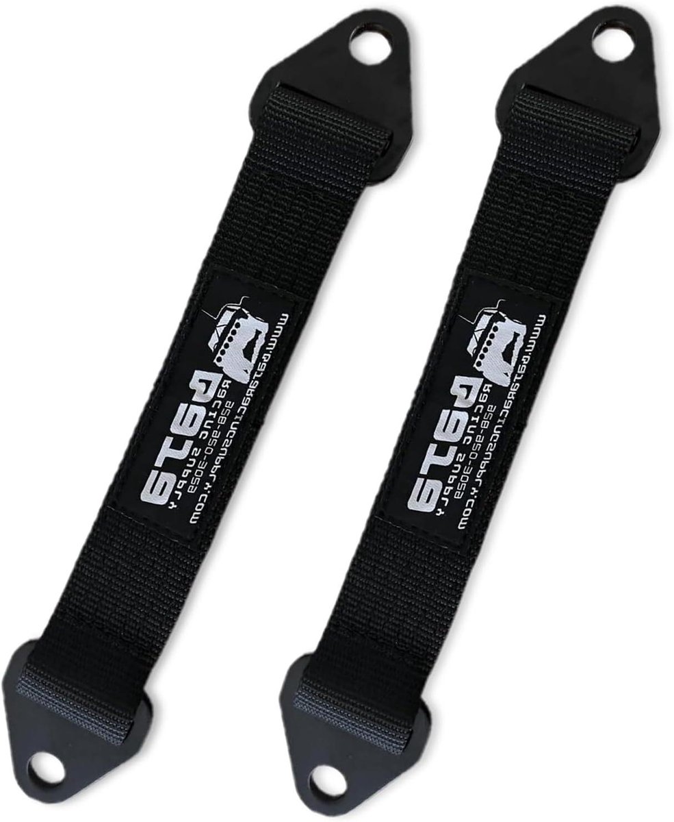 Begrenzingsriemen - Spanbanden Bevestigingsriemen - Offroad Gebruik - Quad Wrap Ontwerp - 2 stuks - Zwart