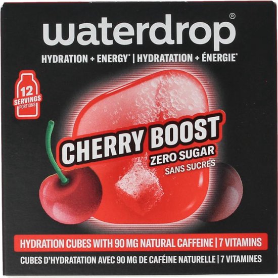 Waterdrop Cherry Boost Hydration Cubes 12ST van Waterdrop — afbeelding 2