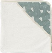 Fresk Couverture d’emmaillotage – Cape de bain pour bébé - Couverture d’emmaillotage pour bébé - Serviette absorbante - Coton biologique - Vert - Hedgehog