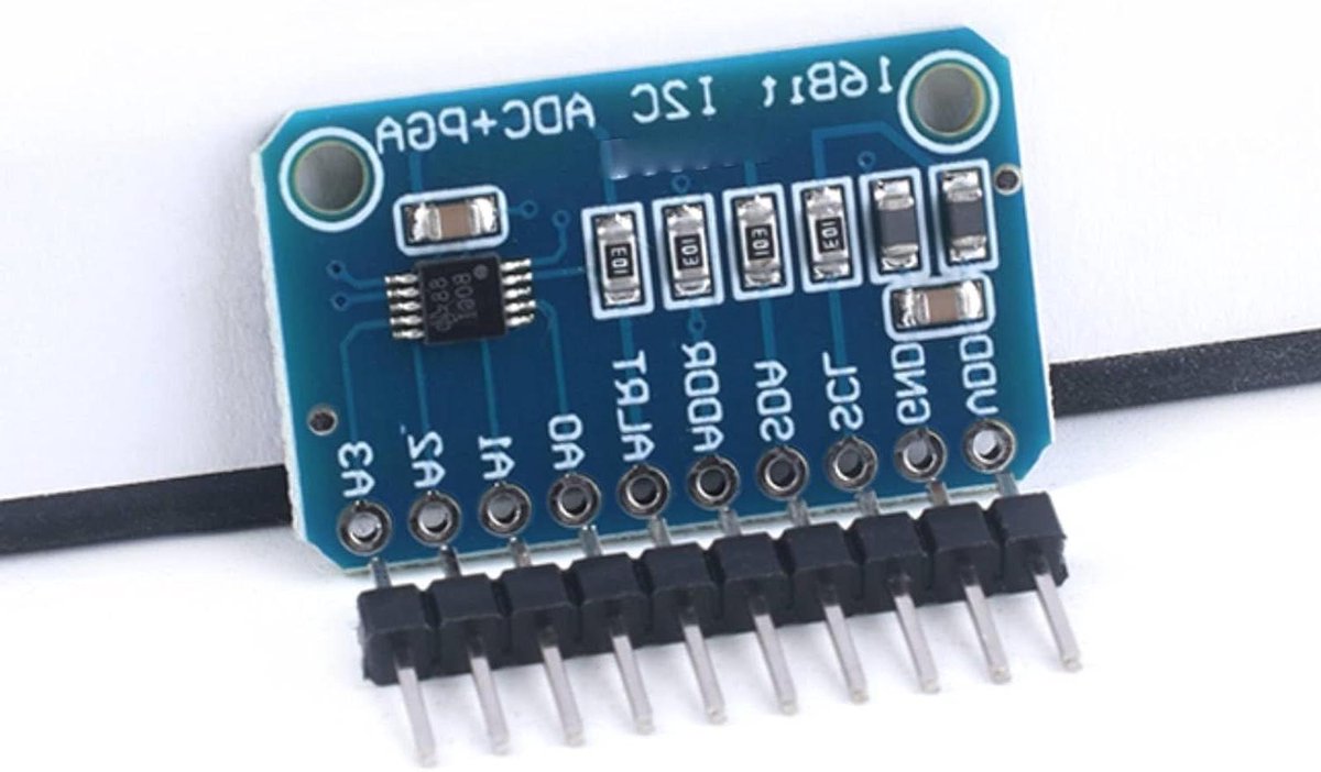 ADC Module - Converter Bord - Signaal Meten - 16-bits Precisie - 2.8 x 2.6 cm - Groen
