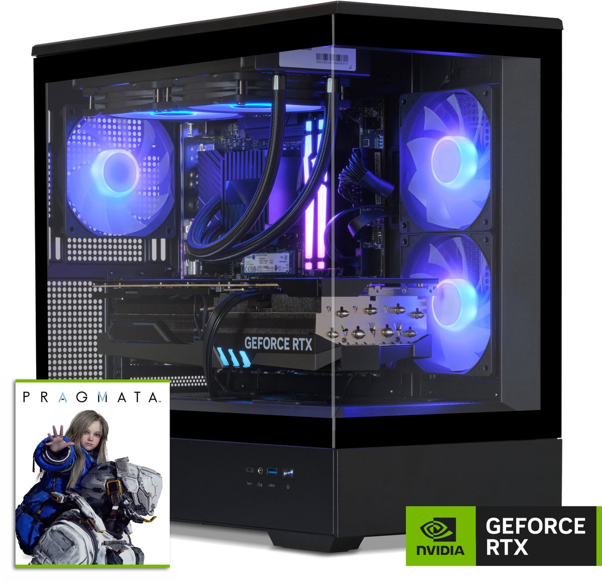 Sedatech Advanced Gaming PC Waterkoeling Full Vision • AMD Ryzen 9 9950X3D 16x 4.3GHz • Geforce RTX5070Ti • 32Gb DDR5 • 2Tb SSD M.2 • WiFi • Bluetooth, USB C • Windows 11 • Desktop computer
