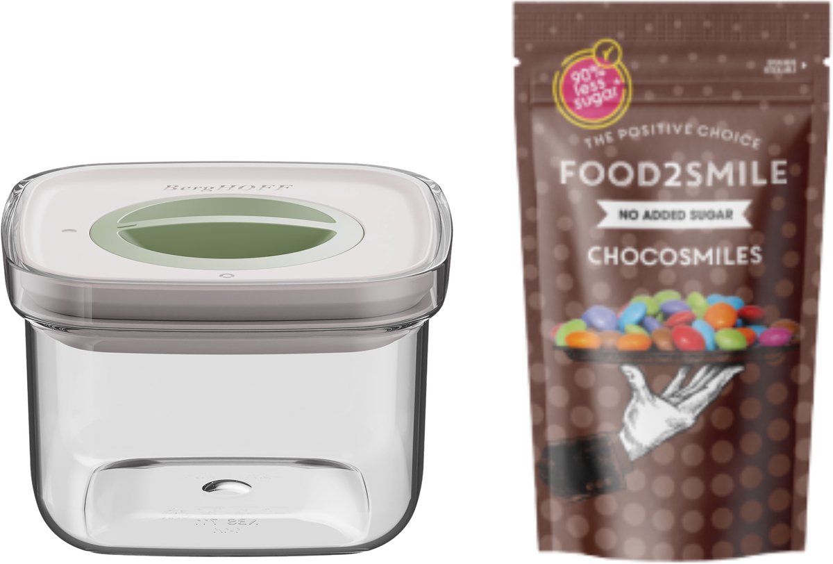 & FRIENDS | Food2Smile + Smart Seal 0.40L Chocosmiles 85g - Transparant -