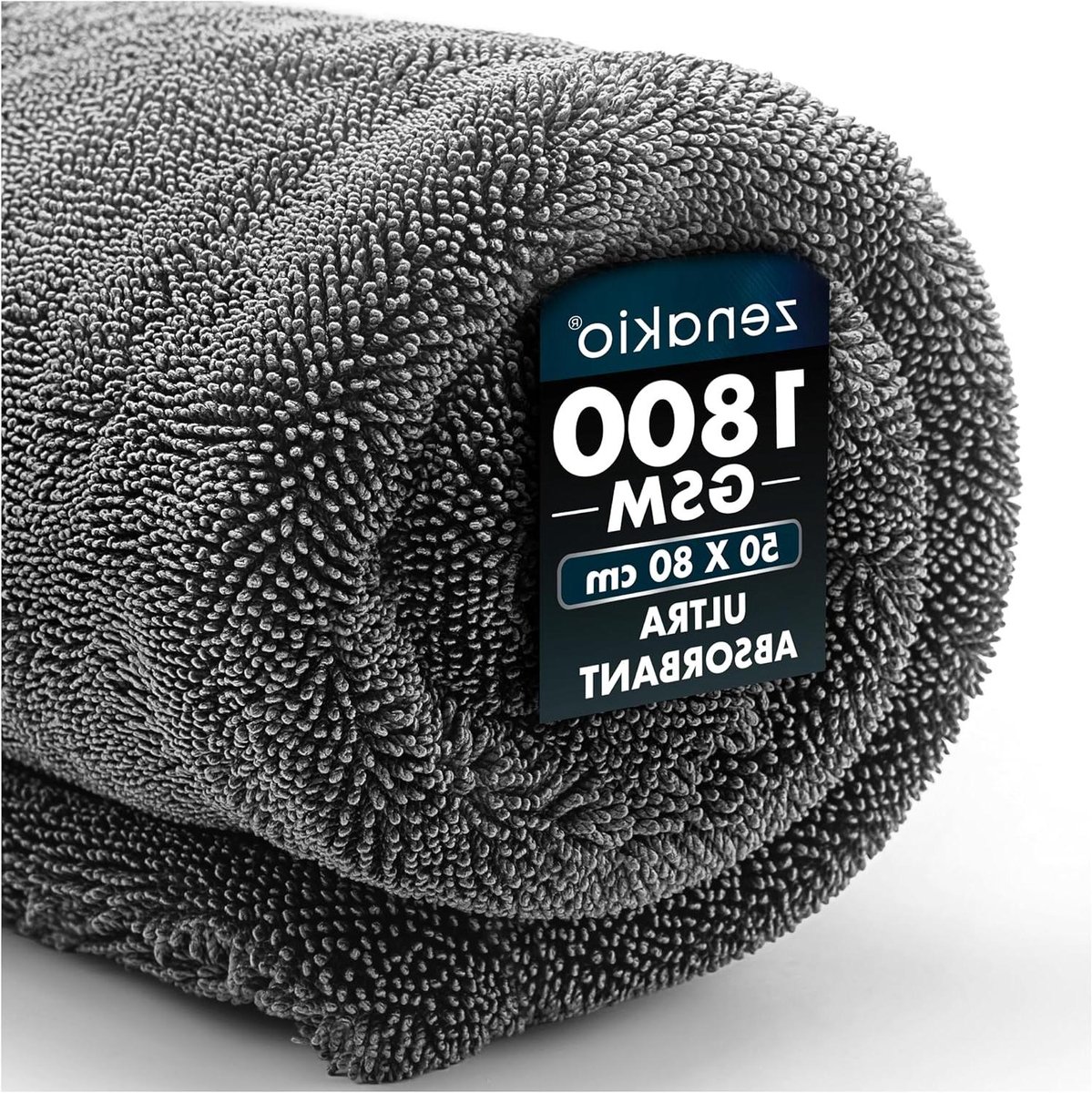 Microvezel Droogdoek - Auto Doek - Auto Drogen - Ultra Absorberend - 50x80 cm - Grijs