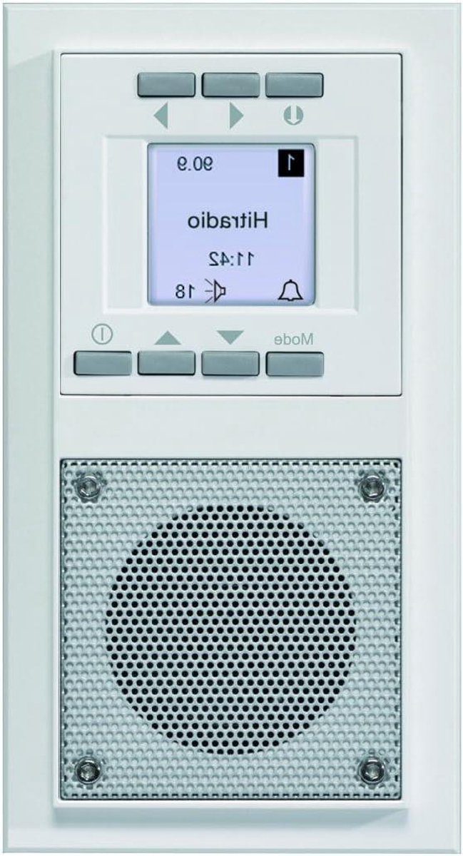 Inbouwradio - Muziek Systeem - Muziek Luisteren - RDS Zenderherkenning - 2-voudig - Wit