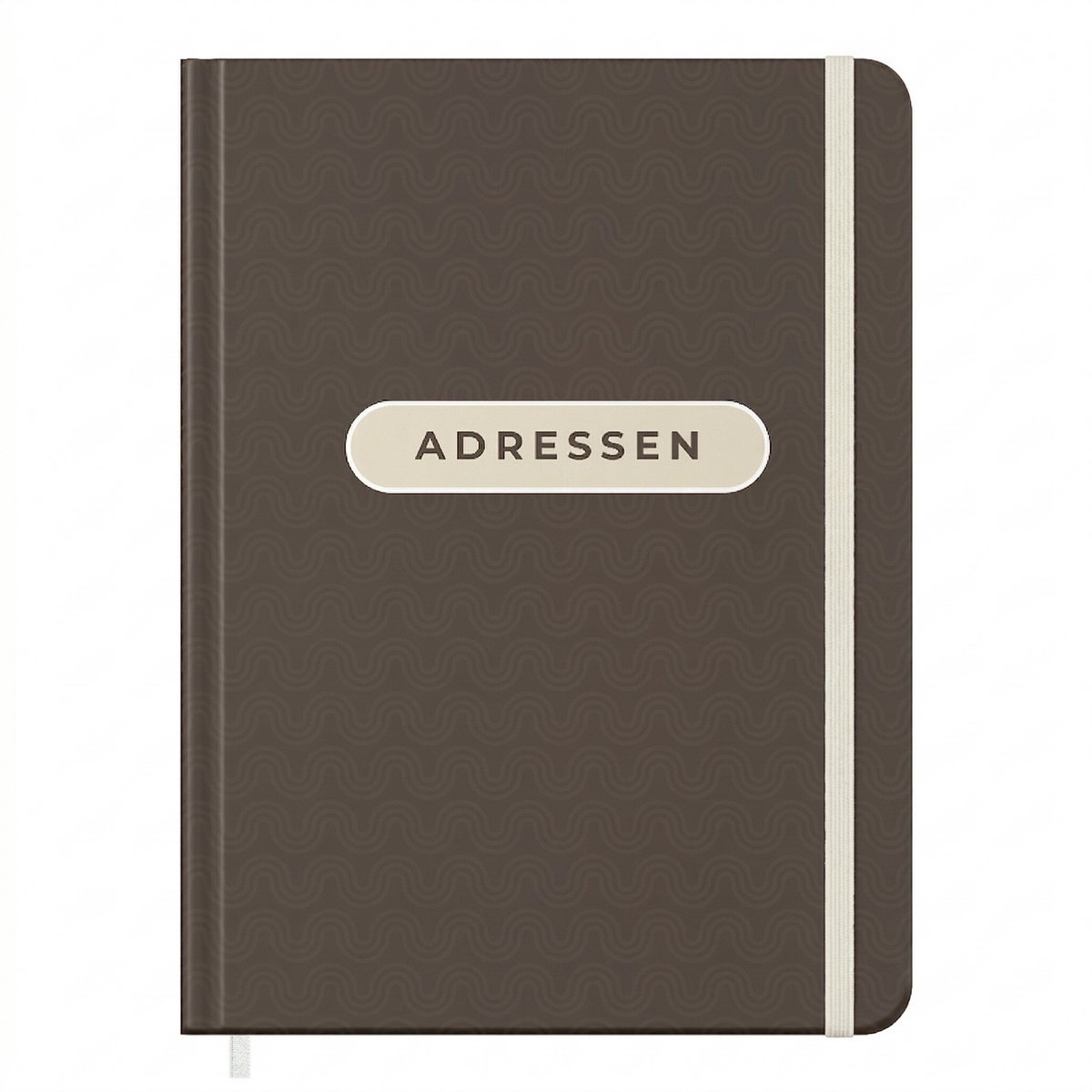 Fyllbooks - Mijn Adresboekje met Alfabet - Wachtwoorden - Hardcover - A5 Formaat - Brown