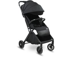LUVION® Oslo Buggy - Plooibuggy lichtgewicht inklapbaar - Zwart - Inclusief Travel Bag