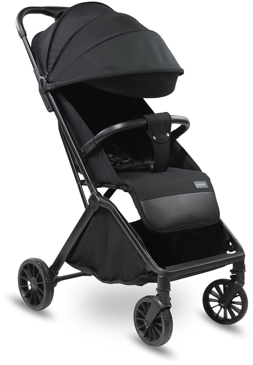LUVION® Oslo Buggy - Plooibuggy lichtgewicht inklapbaar - Zwart - Inclusief Gratis Travel Bag van Luvion