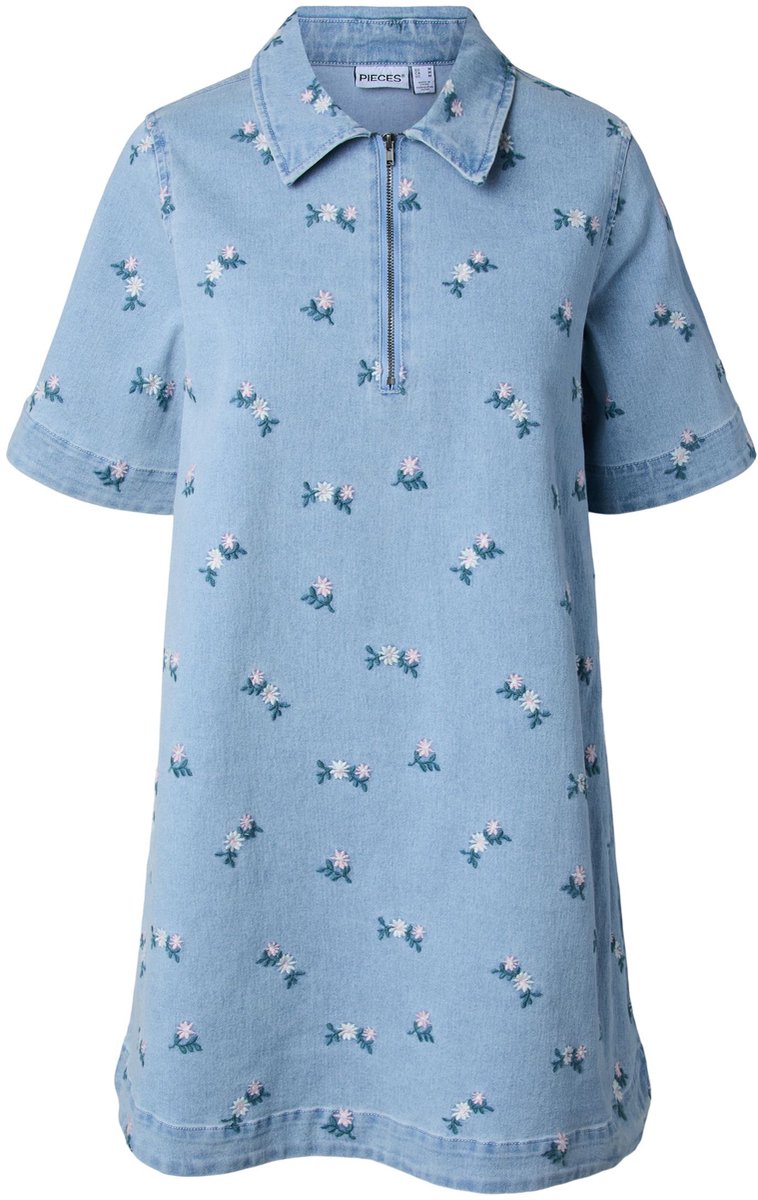 Pieces Denim jurk PCFLORA