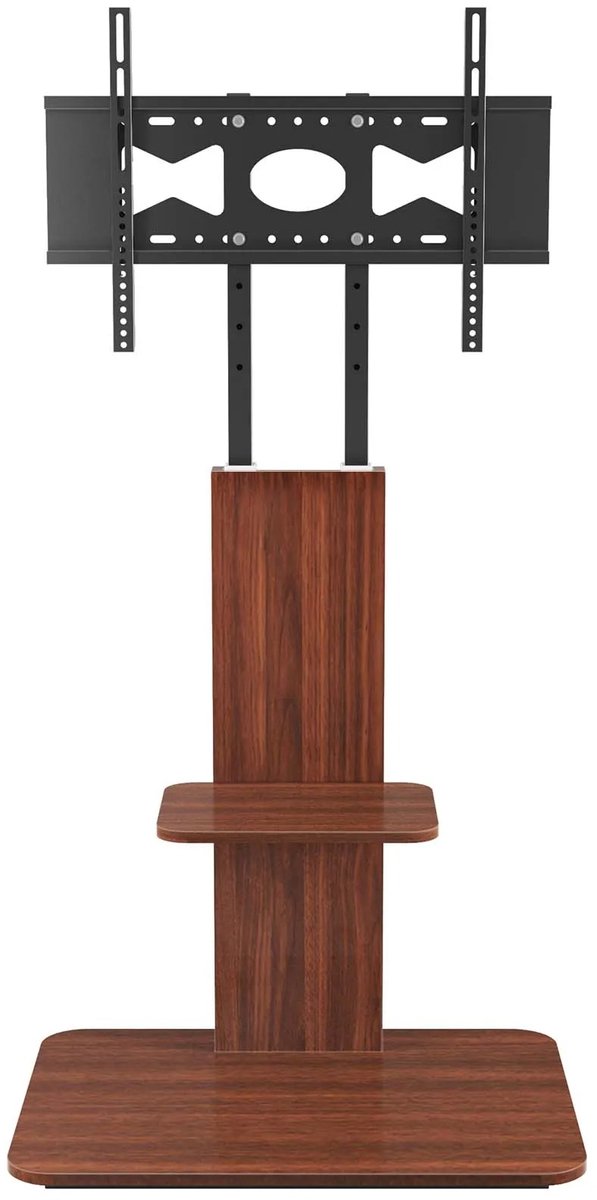 VIEMAE TV standaard vloer - TV voet - TV beugel - Universeel - 32-65 inch - Hoogte verstelbaar - VESA universeel - Tot 40kg - Hout