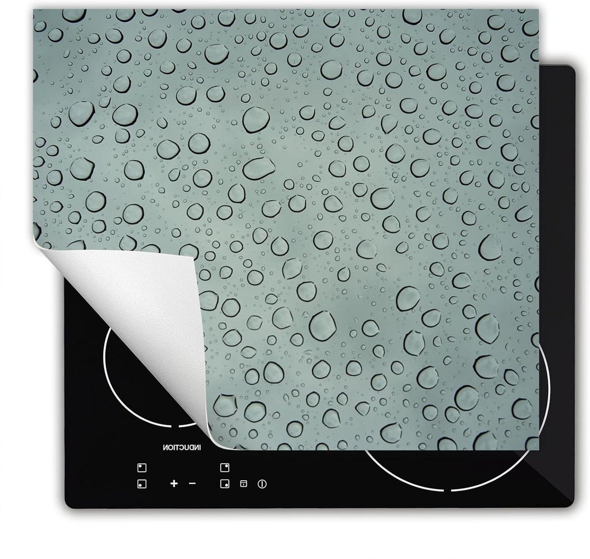 Inductie Beschermer - Kookplaat Mat - Kookplaat Beschermen - Antislip Vinyl - 60x52 cm - grijs