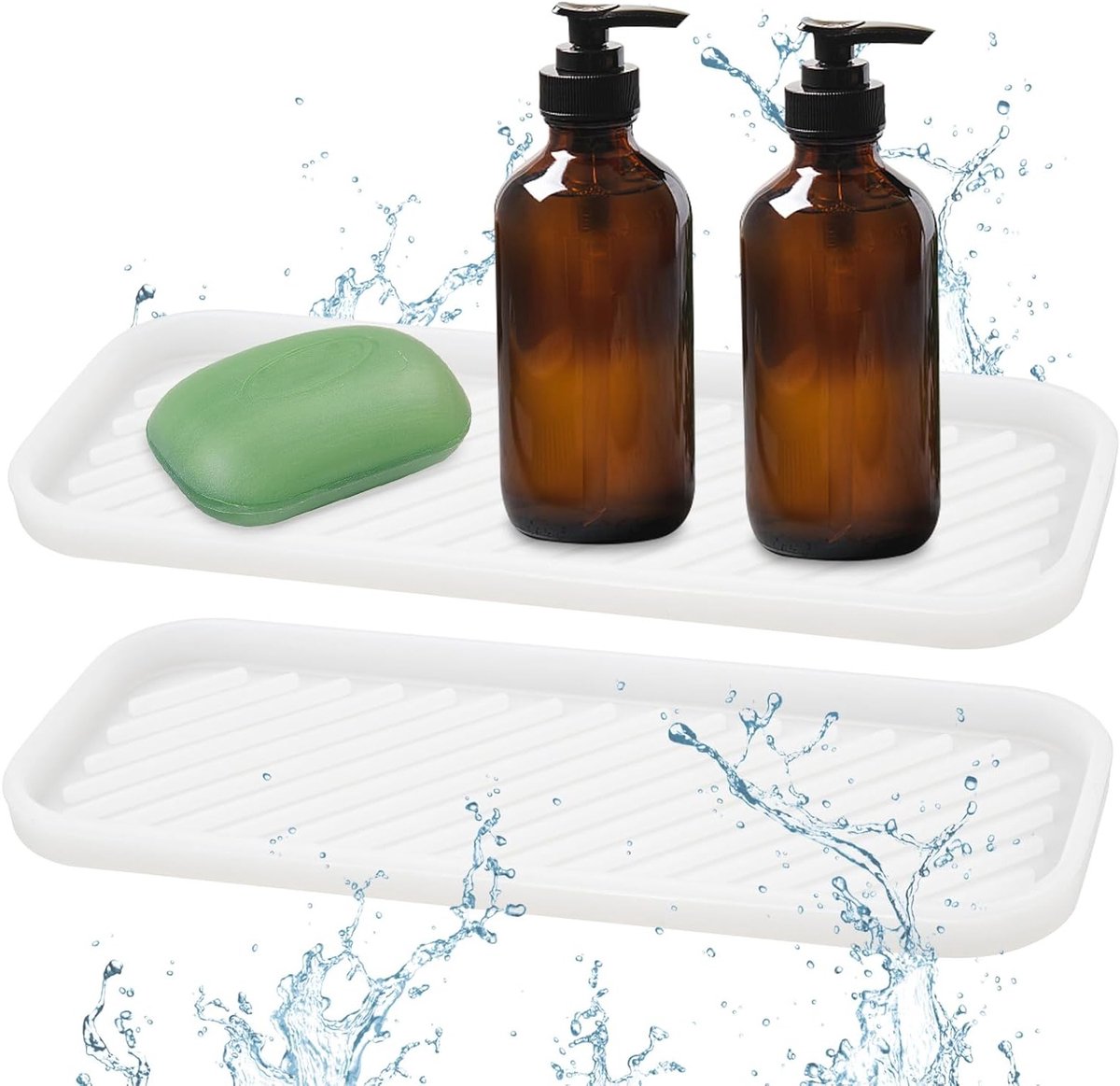 Keuken Siliconen Mat, 23 x 9 cm, Spons, Organisator voor Afwas, Zeep en Cosmetica