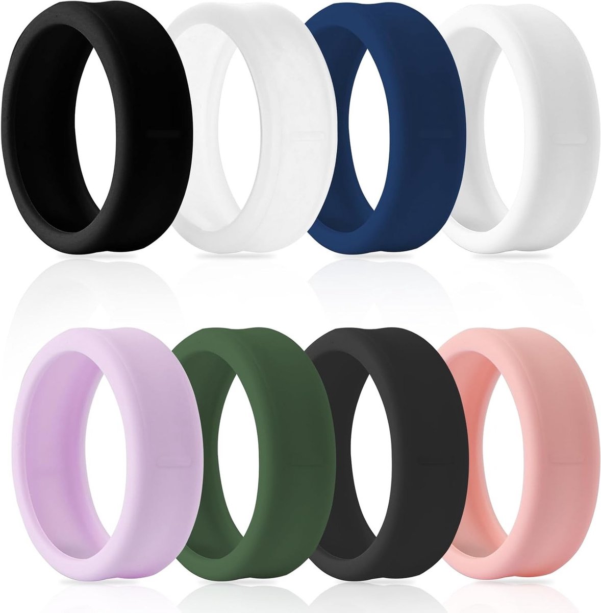 8 Stuks Silicone Ring Guards, Geschikt voor Oura Ring Gen 3 en Gen 4, Elastische Anti-scratch Bescherming voor Mannen en Vrouwen, Ideaal voor Sport en Fitness