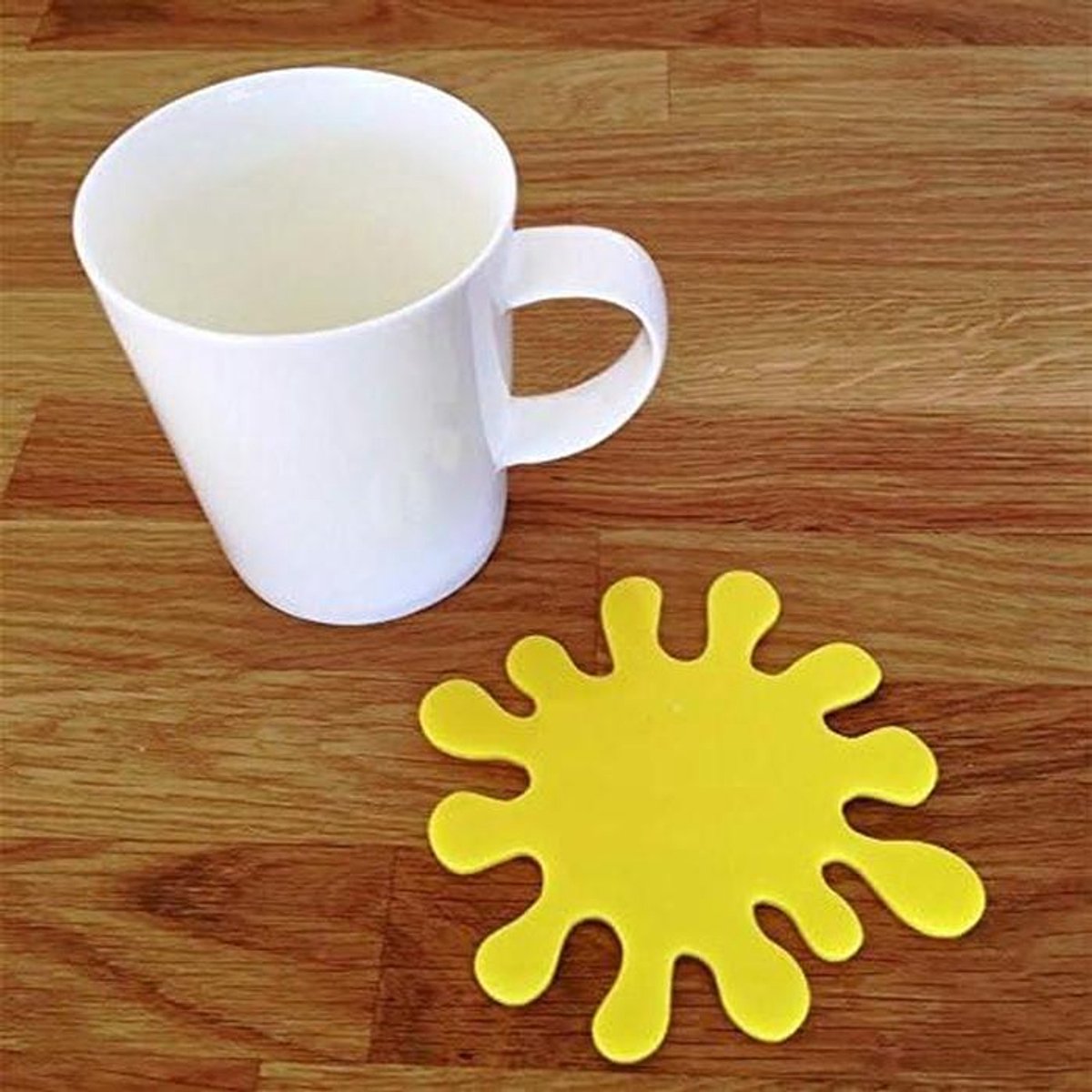 Onderzetters - Glas Coasters - Dranken Beschermen - Gouden Spiegel Afwerking - 105 mm - Goud