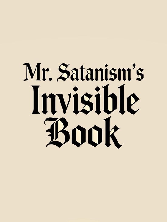 Mr. Satanism's Invisible Book - cover