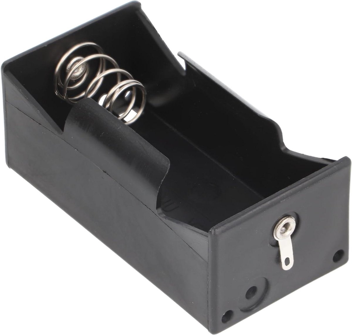 Batterijhouder Mono - Batterij Case - Apparaten Voeden - Met Soldeeraansluiting - 1x Mono - Zwart