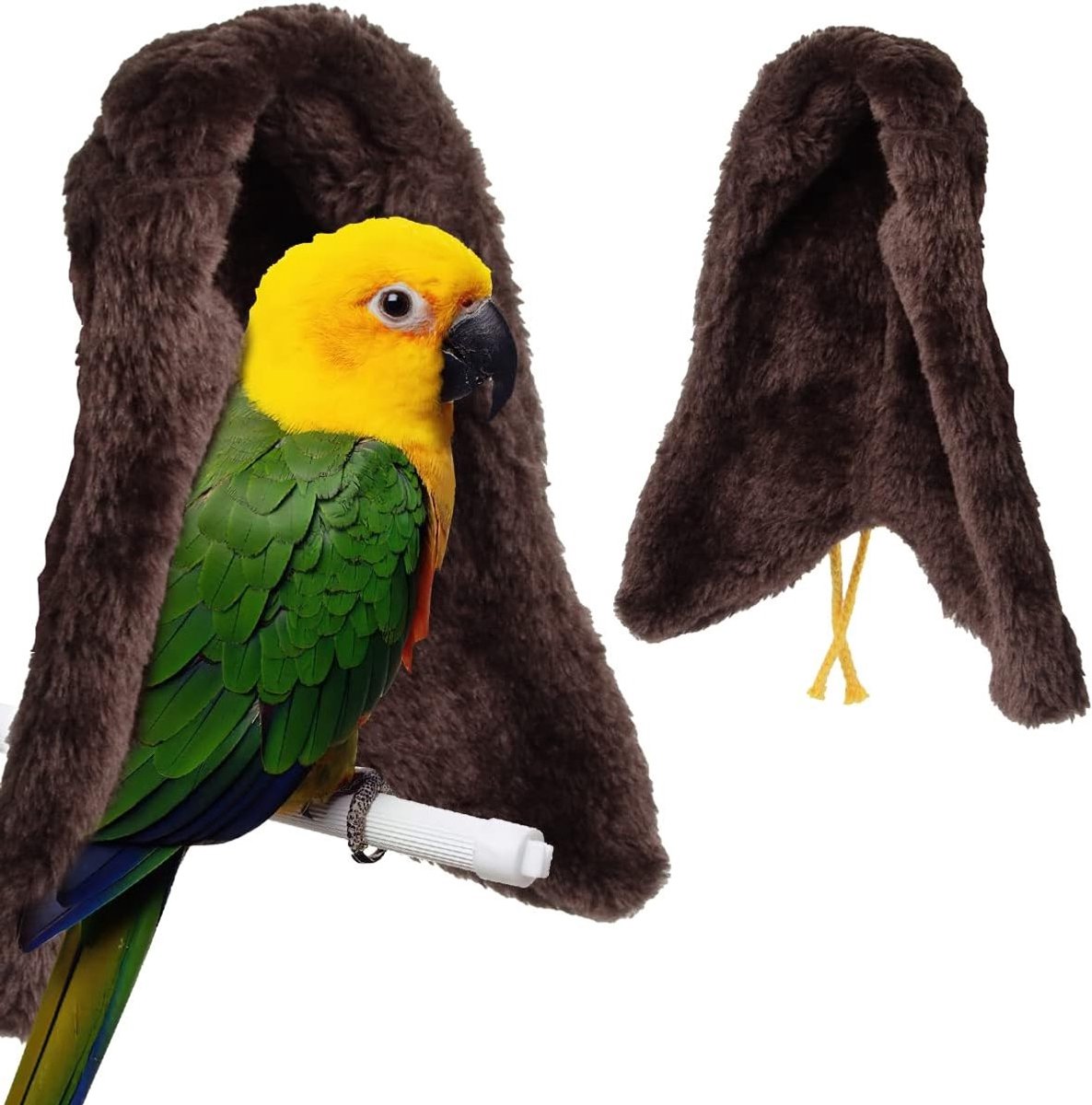 Warm Vogelnest voor Kooi, Hangmat voor Papegaaien, Comfortabele Bedden en Accessoires voor Vogels, Ideaal voor de Winter en Bevestiging aan de Kooi