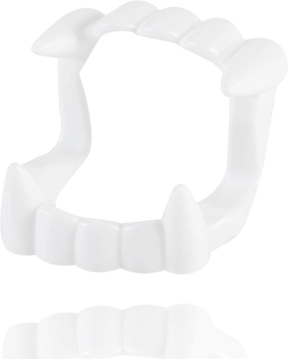 Vampiergebit Kinderen - Nep Tanden - Kostuum Accessoire - Zonder Lijm - 50 Stuks - Wit