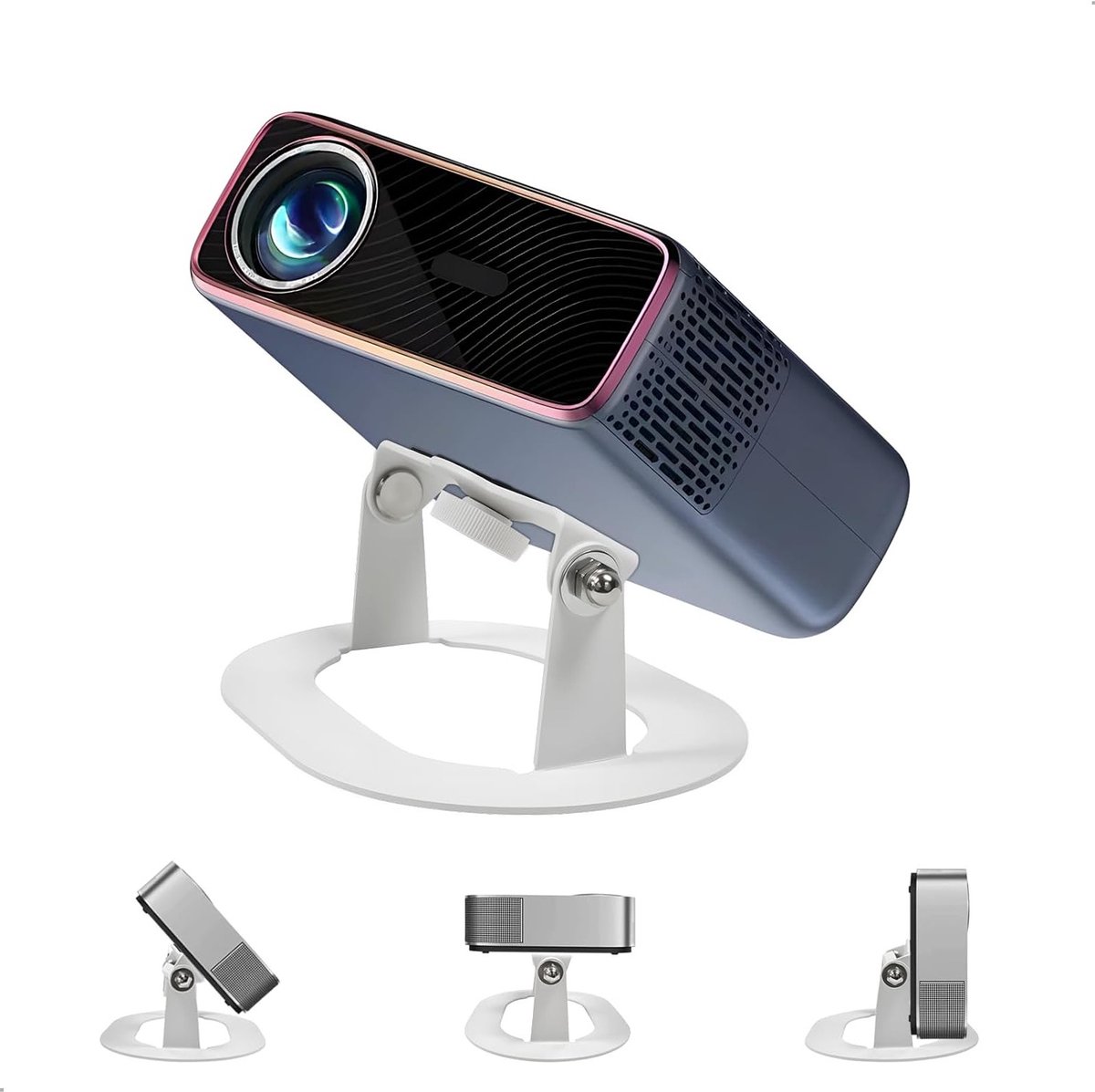 Verstelbare Projectorhouder voor Video Projectoren, Universele Stand met 1/4 Inch Schroefdraad, Ideaal voor Tafels en Optimale Projectiehoek
