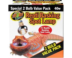 Verwarmingslamp Set voor Reptielen en Amfibieën, 2 x 40 W