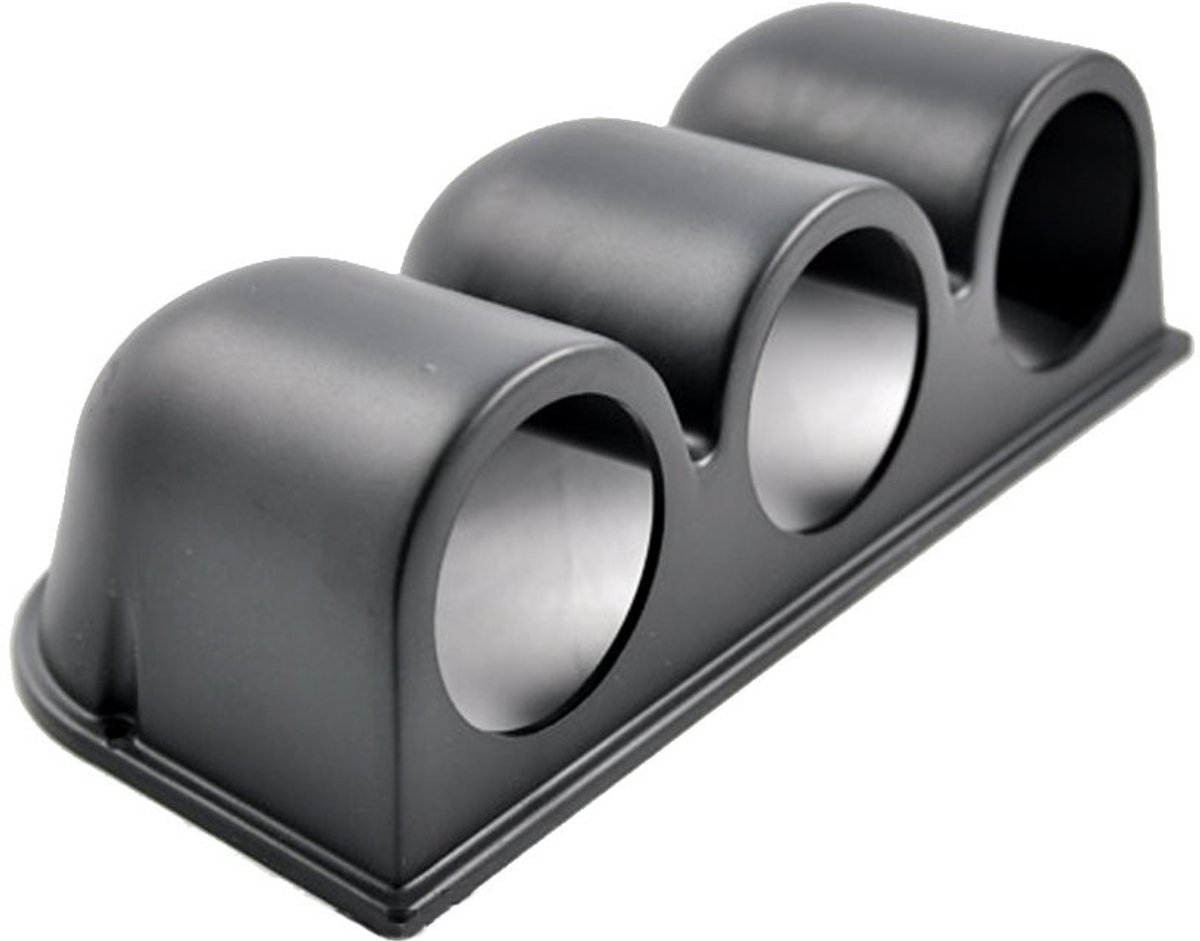 MTTproducts- Meterpod Universele Houder - Dashboard Beugel - Geschikt voor 52mm Meters - Zwart ABS Kunststof - Duurzaam en Praktisch - Voor Auto/Truck/Motor - Meterhouder