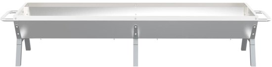 vidaXL Barbecueplaat 158x42x31 cm roestvrij staal zilverkleurig van VidaXL — afbeelding 2