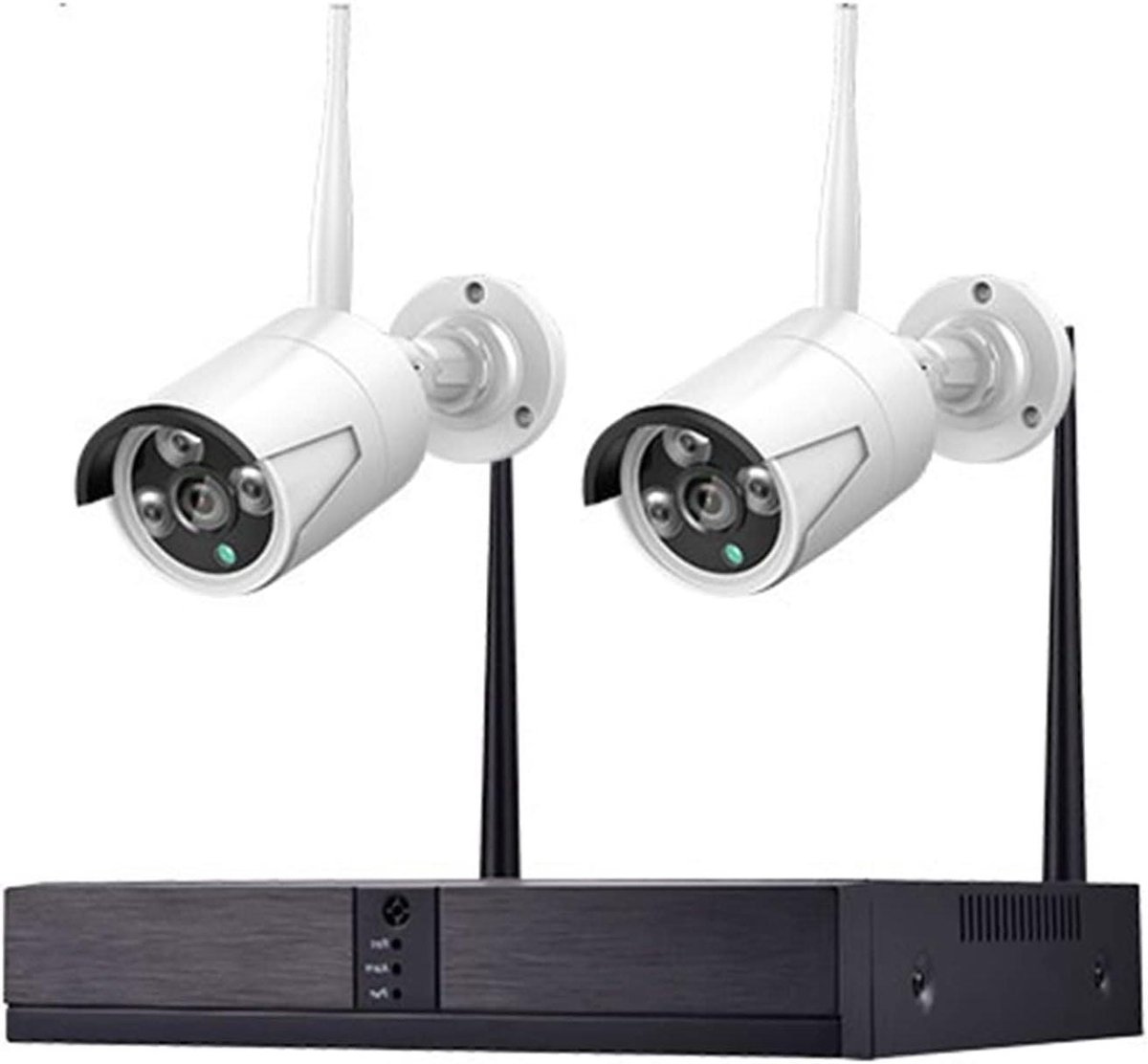 Beveiligingscamera Set - WIFI NVR Systeem - Huis Beveiligen - AI Gezichtsdetectie - 8 Kanaals - Zwart