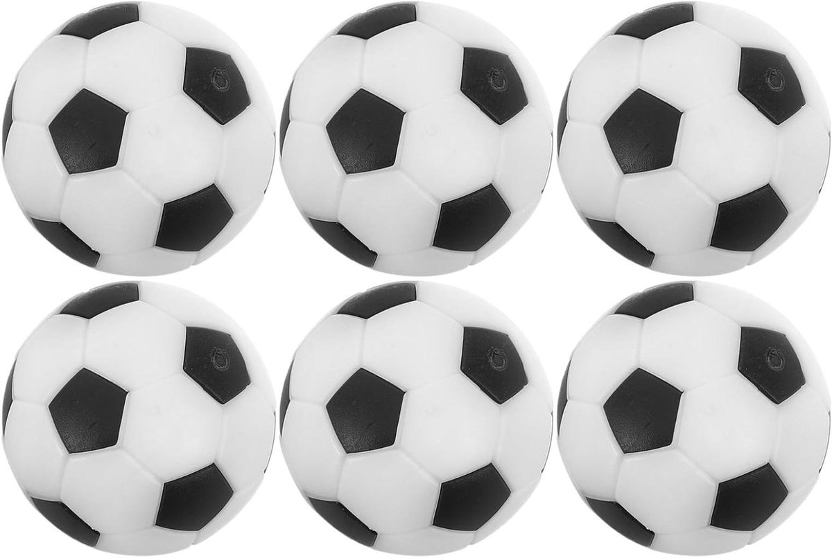 Tafelvoetbalballen Set - Mini Ballen - Spelonderdelen Vervangen - Robuuste Constructie - 6 Stuks 28mm - Multicolor