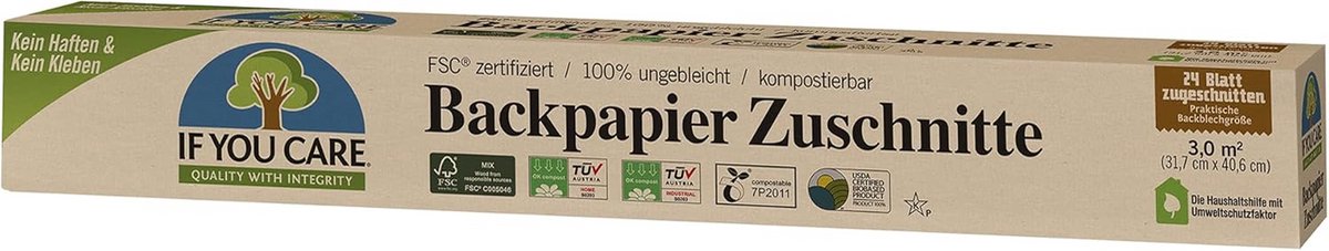 Ongebleekt Bakpapier op Maat - FSC Gecertificeerd voor Oven en Bakplaat