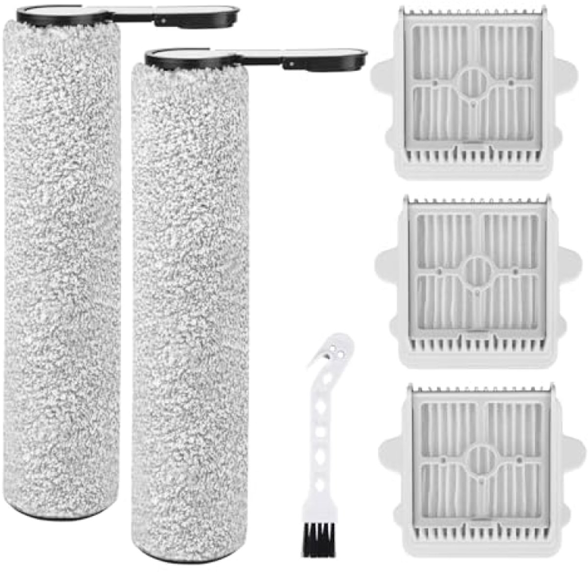 PromoHome Schuifbalk en HEPA Filters compatibel met Roborock F25 Reeks - 6 delig