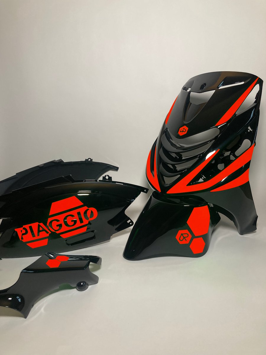 Piaggio Zip Stickerset - Hexa - Fluor Orange