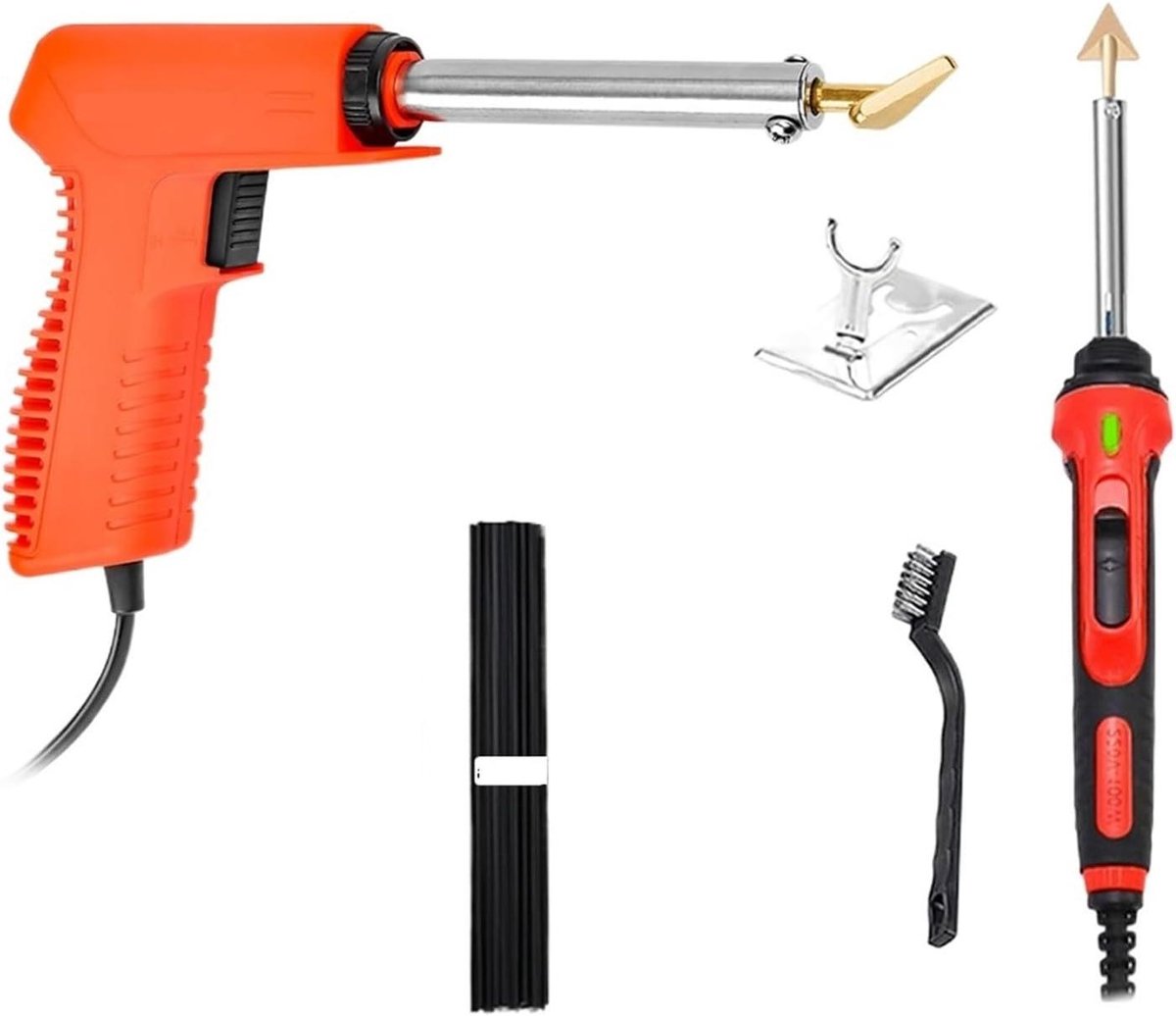 Kunststof Lasapparaat - Reparatietool Set - Plastic Reparatie - Snelle Verwarming - 100W - Zwart