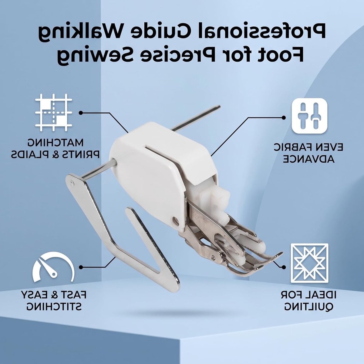 Overlocknaaldvoet voor naaimachines, geschikt voor quilten en dik materiaal, 5MM synchroon persvoet