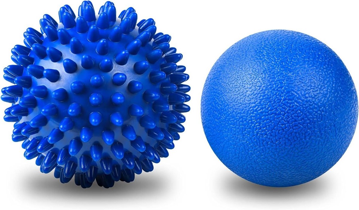 Massagebal Set voor Fysiotherapie - 2 Stuks, Spiky en Harde Ballen voor Myofasciale Ontspanning en Triggerpoint Massage