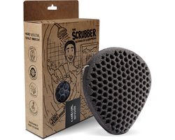 Tu-Untangle Konjac Spons Charcoal - Douche Spons met Scrubzijde - 100% Biologisch Afbreekbaar Badspons