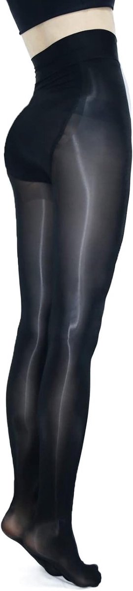 Shiny Panty's voor Dames in Grote Maten - Sexy Zijdeachtige, Scheurbestendige, Hoge Taille Tights