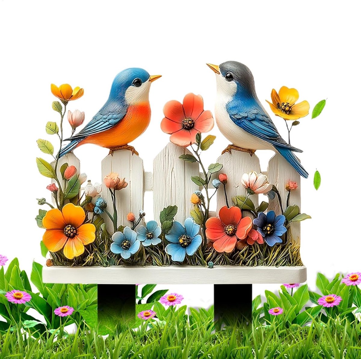 Tuin Decoratie Staken - Gazon Props - Buiten Decoratie - Veilig voor Tuin - 30x30cm