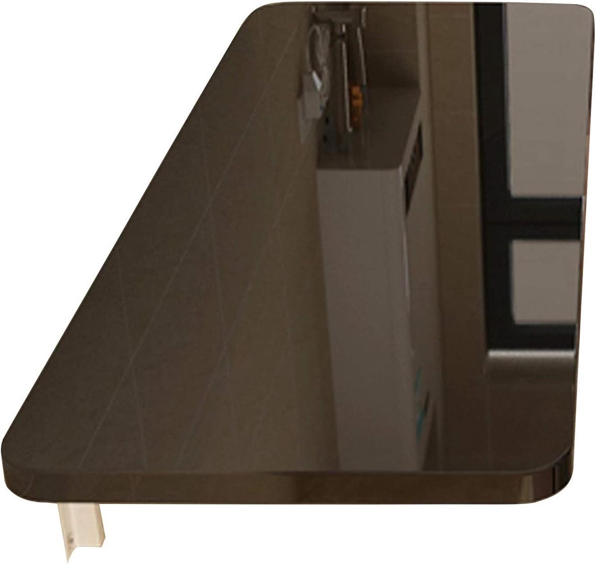 Wandtafel - Klapbureau - Ruimtebesparend Werken - Sterke Steun - 70x40cm - Zwart