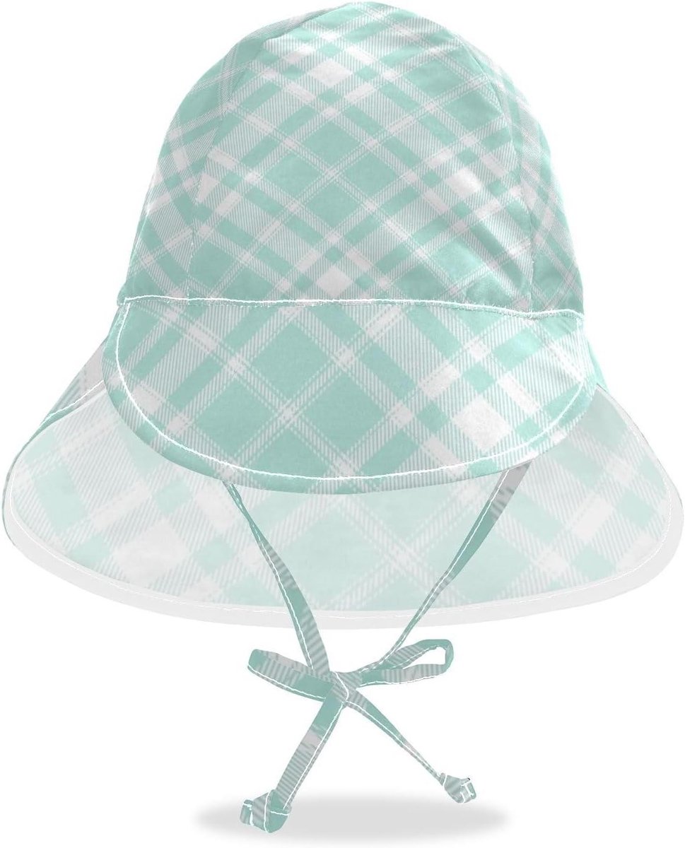 Baby Zonnehoed - Kinder Pet - Buiten Spelen - UPF 50+ Bescherming - 48-57 cm - Groen