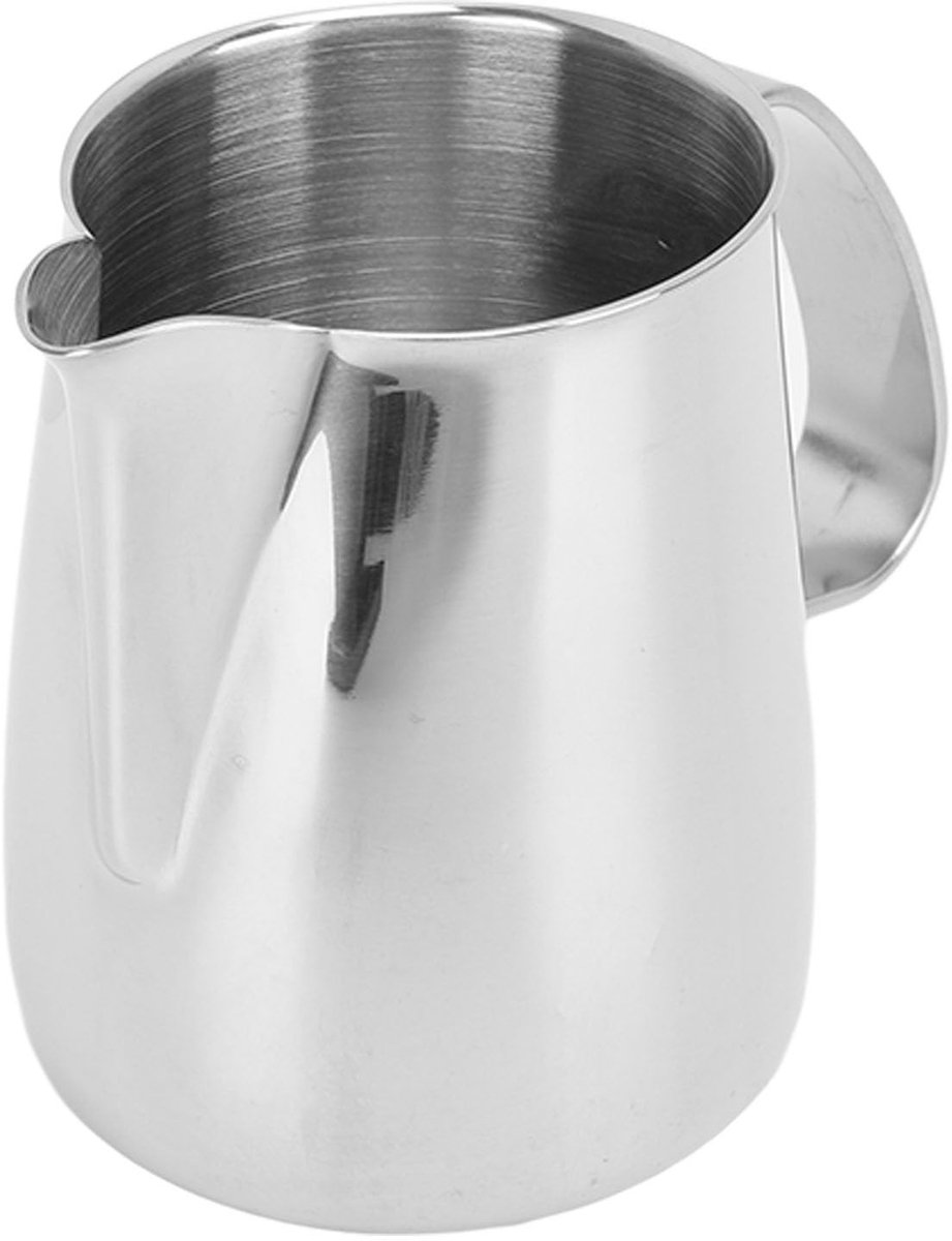 Cosensi- Melkopschuimerbeker 350ML - Roestvrij Staal - Ergonomisch Handvat - Multifunctioneel - Stevige Constructie - Nauwkeurig Gieten - Opschuimbeker
