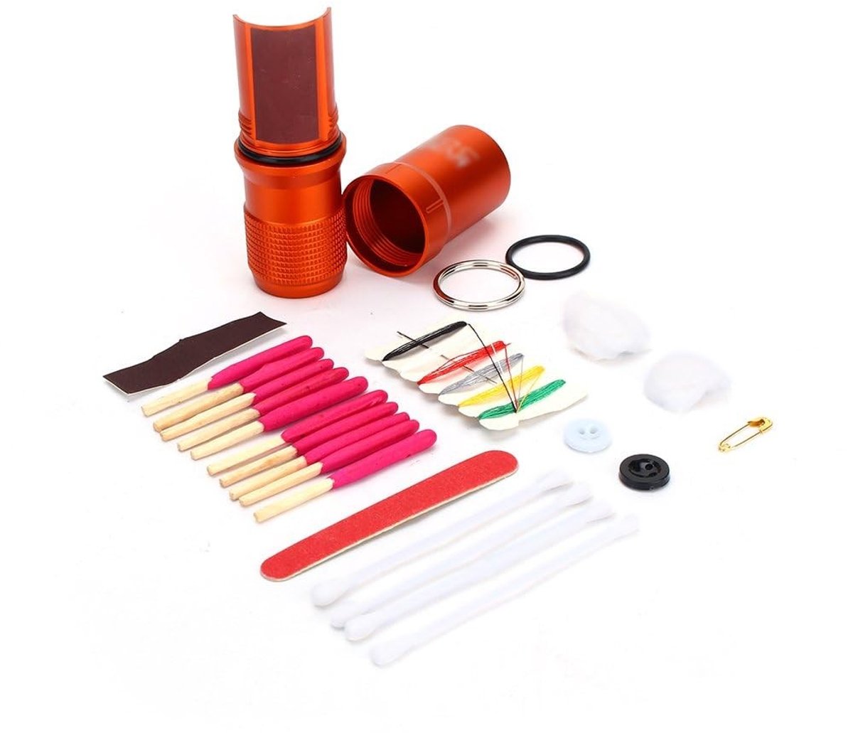 Cosensi- Pillendoos Waterdicht - Pillendoos Survival - Multifunctioneel - Capsulehouder - Sleutelhanger - Geschikt voor EDC-apparatuur - Opbergdoos