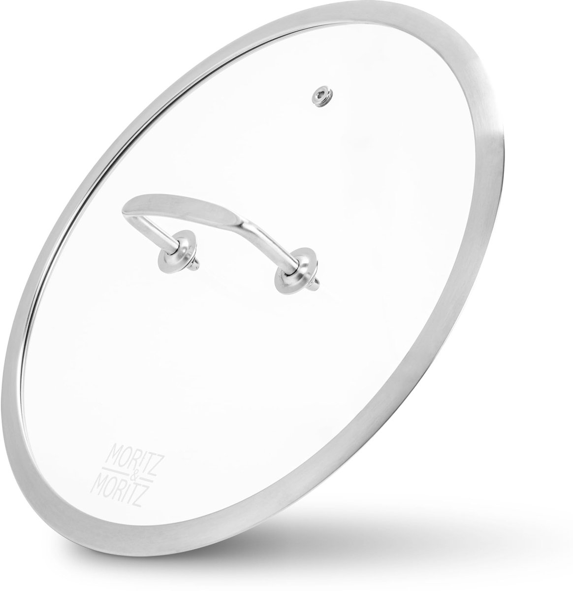 Cosensi- Pandeksel Roestvrij staal 28 cm - Universeel Deksel - Hittebestendig - Dekselhouder - Handgreep - Ideale Aanvulling